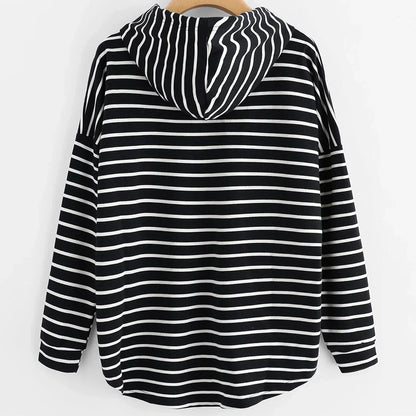 Siena | Women Comfortable Striped Hoodie