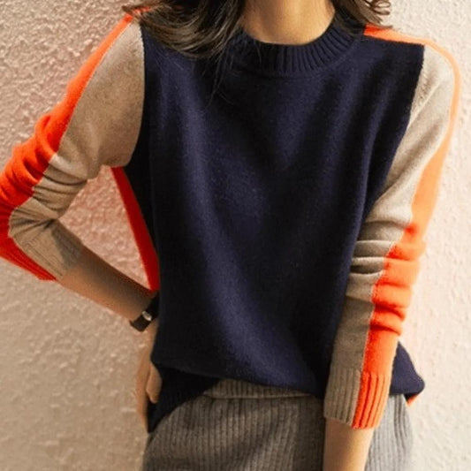 Celestine | Retro-Stripes Knit Sweat