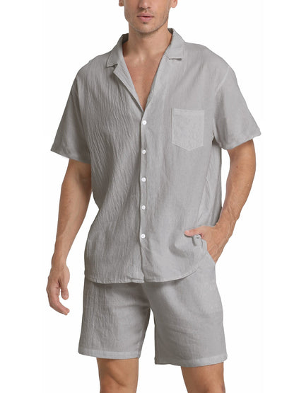 Brennan | Lightweight Shirt and Shorts Outfit Set