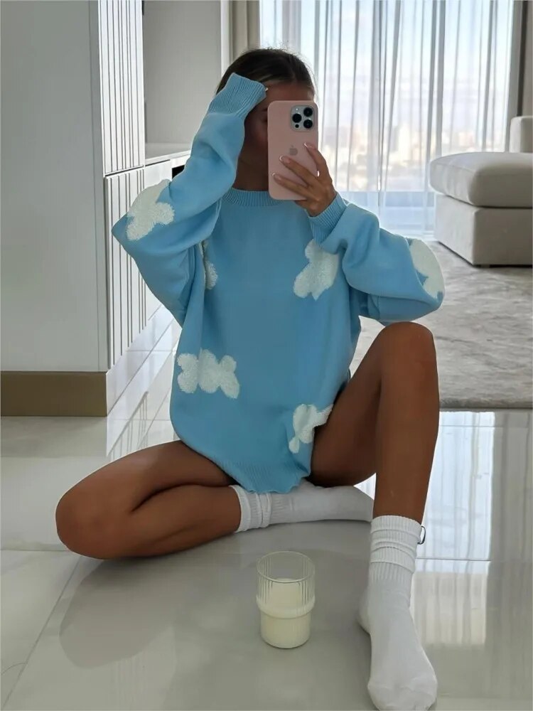 Cleo | Women Embroidered Sweatshirt