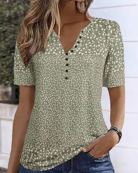 Isadora | Light Floral Summer Shirt - Motheero
