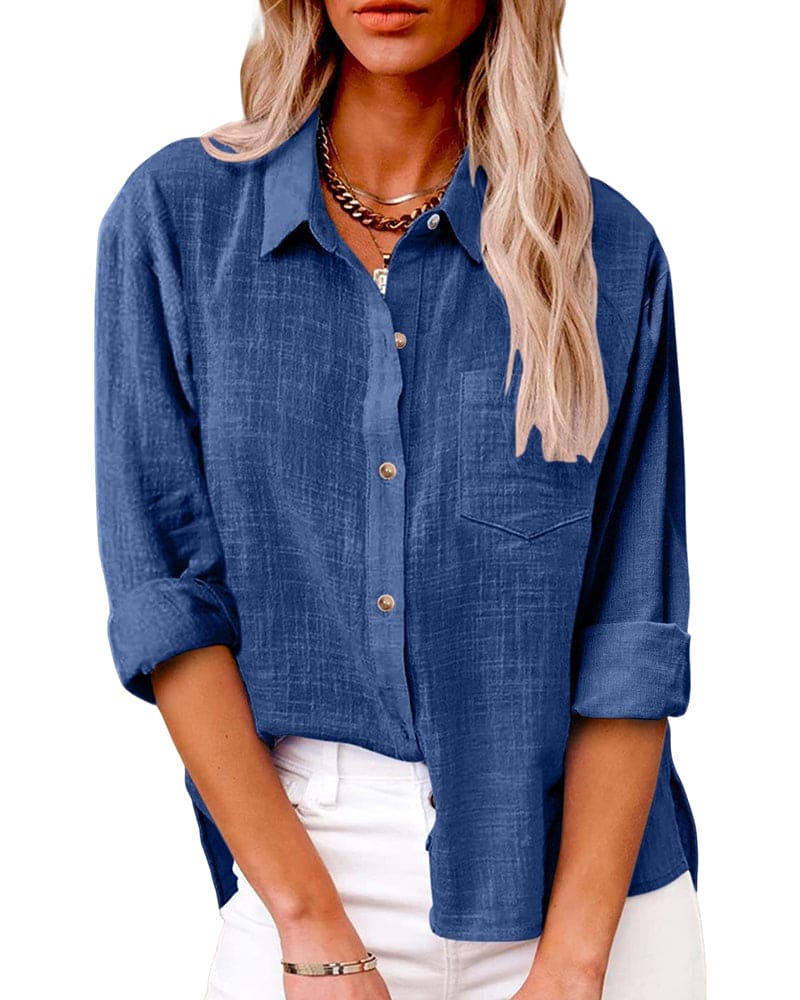 Nora | Long Sleeve Collared Shirt - Motheero