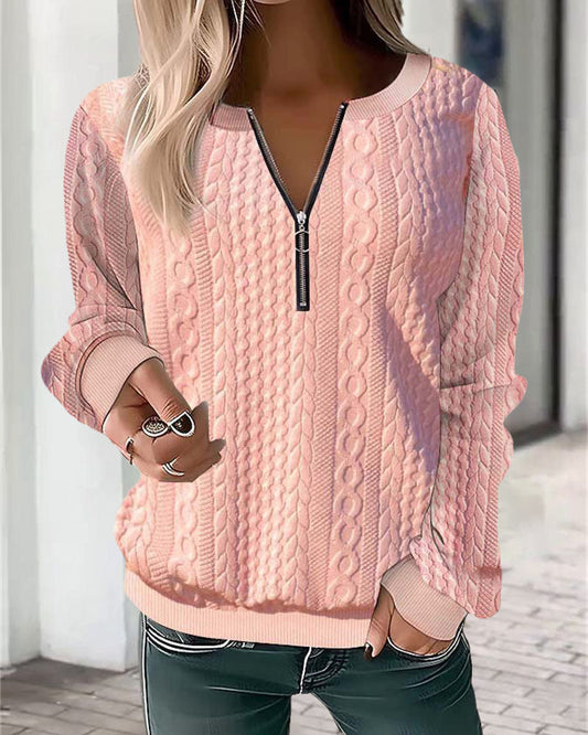Naya | Half Zip Casual Sweatshirt