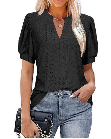 Aria | Stylish V-Neck Top - Motheero