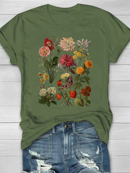 Mira | Floral Print T‑Shirt - Motheero