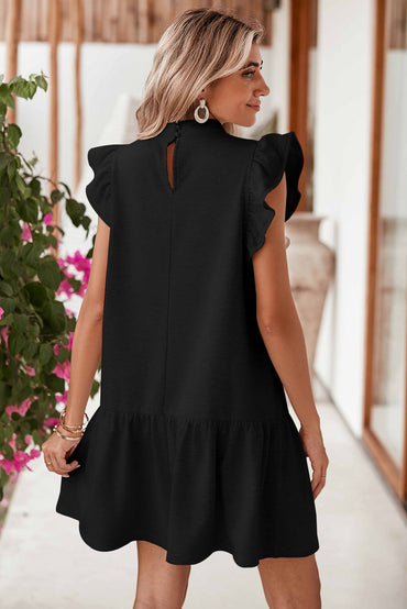 Naya | Ruffle Cap Sleeve Mini Dress - Motheero
