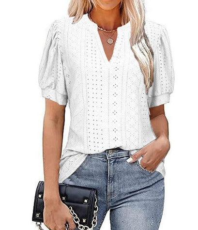Aria | Stylish V-Neck Top - Motheero