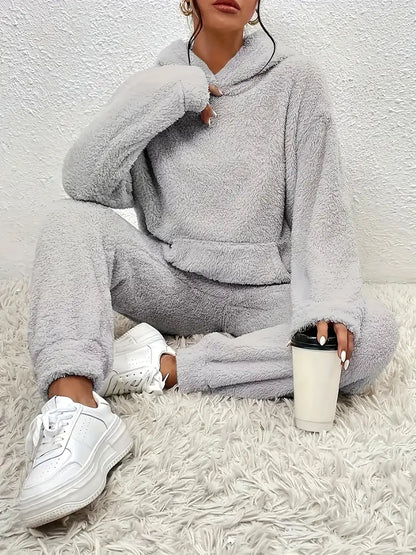 Hailey | Teddy Fleece Two-Piece Set Hoodie and Pants