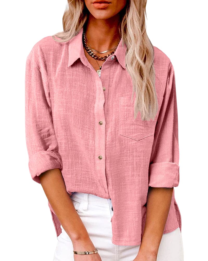 Nora | Long Sleeve Collared Shirt - Motheero
