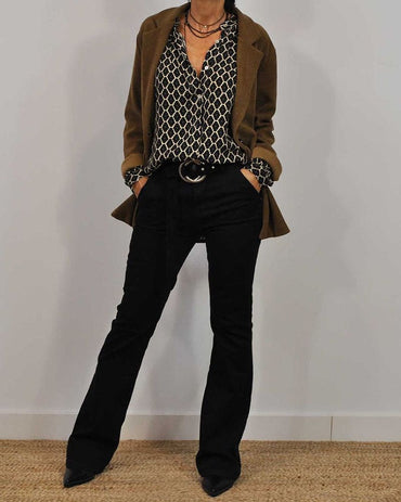 Mara | V‑Neck Blouse - Motheero