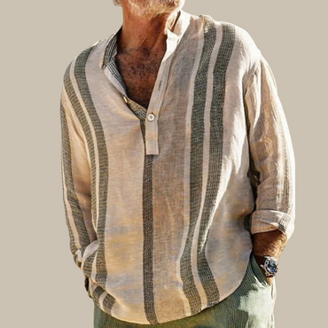 Evan | Striped Long-Sleeve Shirt
