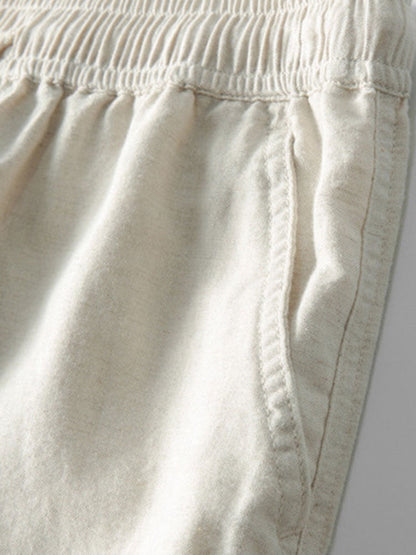 Luca | Linen Shirt and White Pants Oufit Set