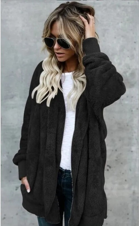 Savannah | Hooded Fleece Cardigan - Motheero