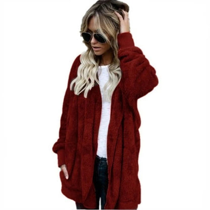 Savannah | Hooded Fleece Cardigan - Motheero