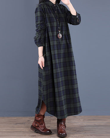Maris | Stylish Checkered Shirt Dress