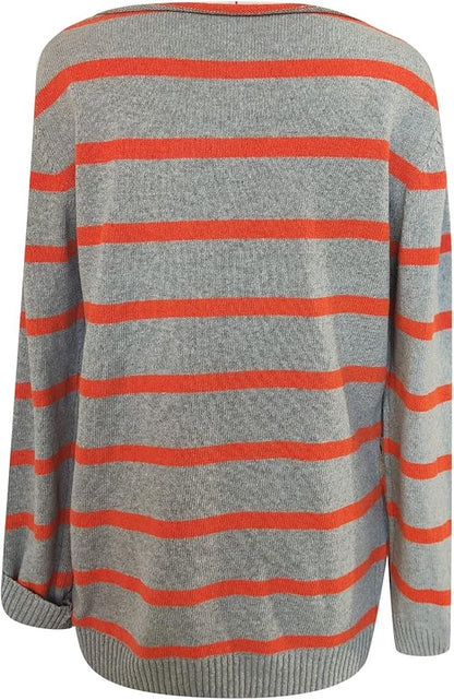 Bianca | Classic Striped Knit Sweater - Motheero