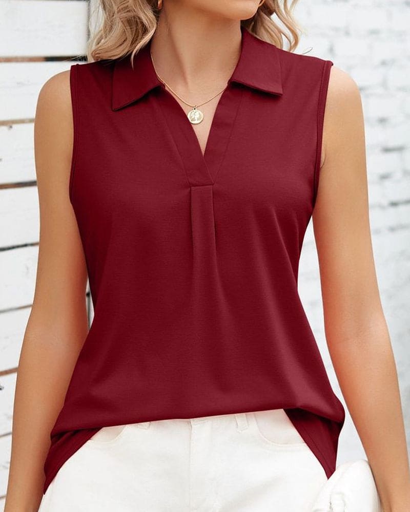 Lila | Light Sleeveless Blouse - Motheero