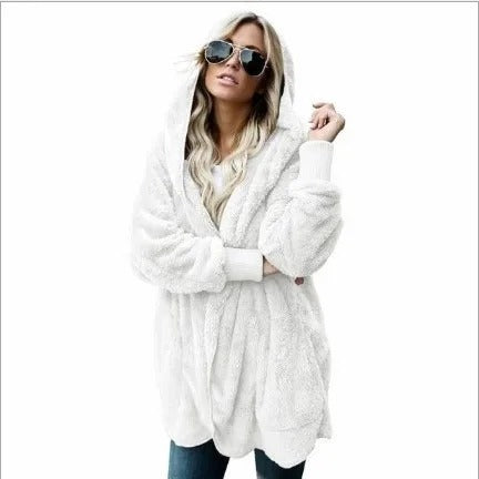 Savannah | Hooded Fleece Cardigan - Motheero