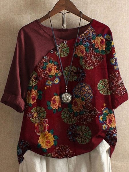 Nina | Floral Print Shirt - Motheero