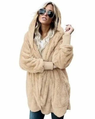 Savannah | Hooded Fleece Cardigan - Motheero