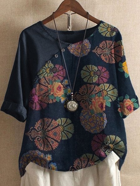 Nina | Floral Print Shirt - Motheero