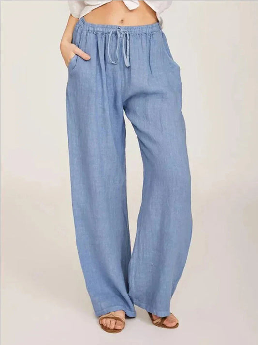 Celeste | Loose Drawstring Waist Pants