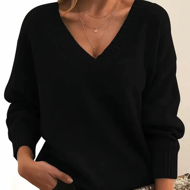 Jell | Cashmere V‑Neck Sweater