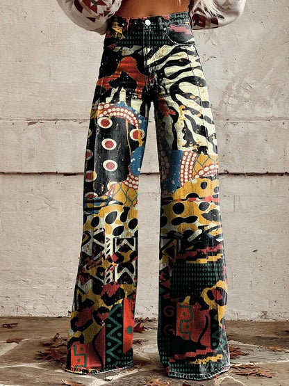 Isidora | Relaxed Printed Long Pants
