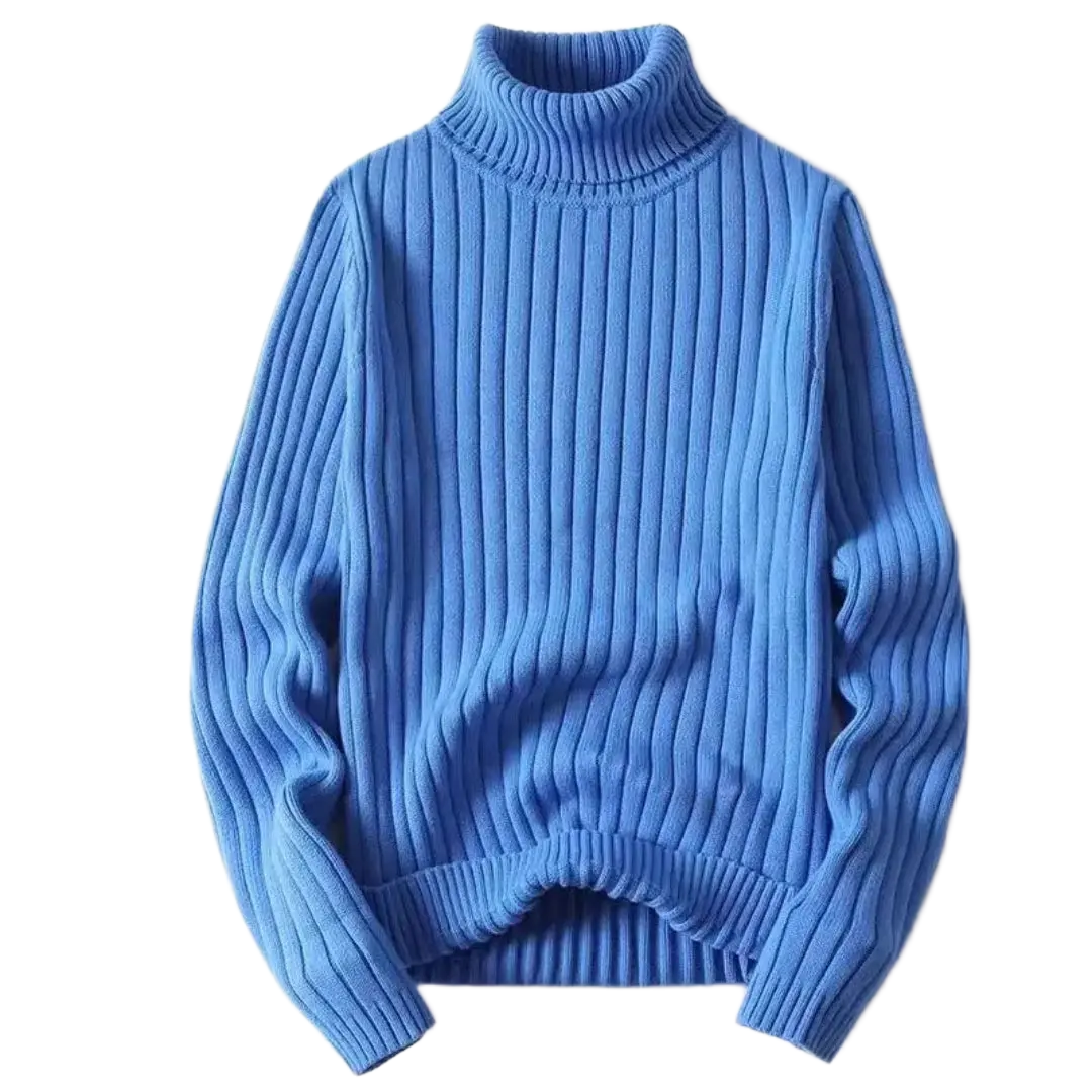 Apollo | Ribbed Knit Turtleneck Sweater — Luxe Wool Comfort for Cooler Days