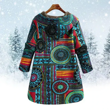 Evaan | Bohemian Patchwork Hooded Coat