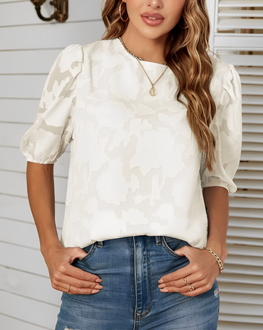 Lana | Puff Sleeve Blouse - Motheero