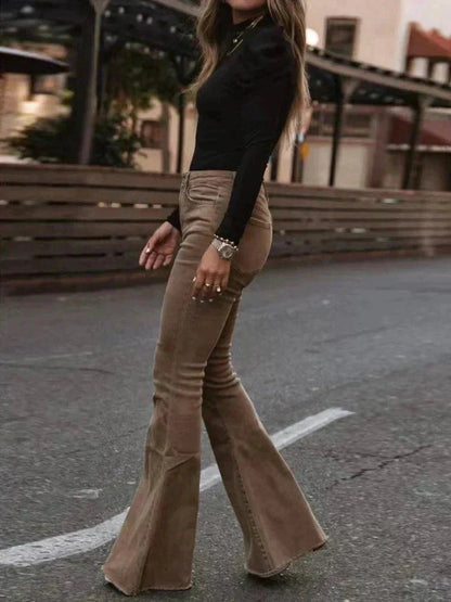 Sienna | Trendy Flared Corduroy Pants