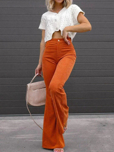 Sienna | Trendy Flared Corduroy Pants