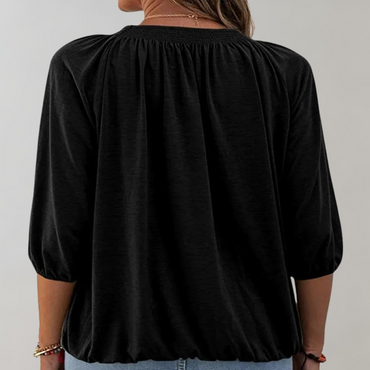 Clara | Soft Gathered Sleeve Blouse - Motheero