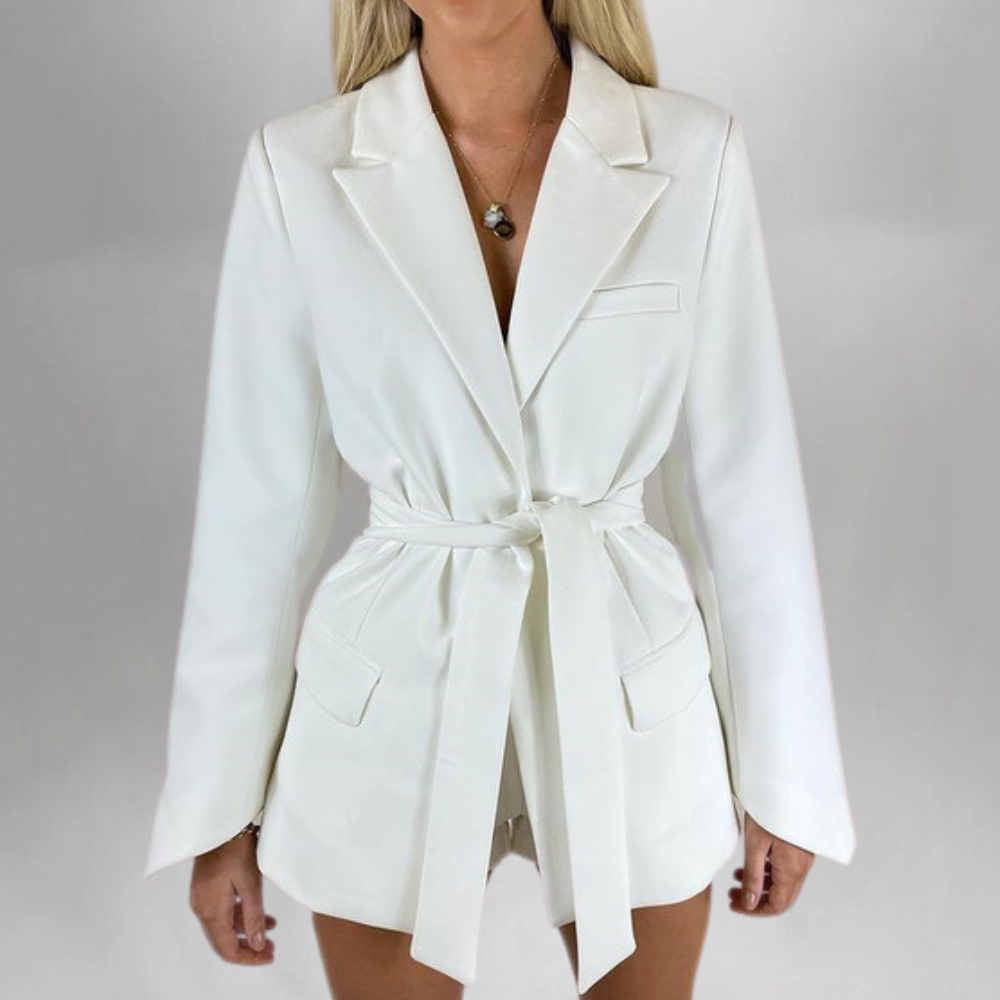 Kath | Elegant Belted Blazer - Motheero