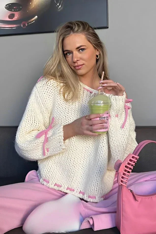 Fiorayne | Casual Semi-Loose Fit Knit Sweater for Women Effortless Elegance for Every Season