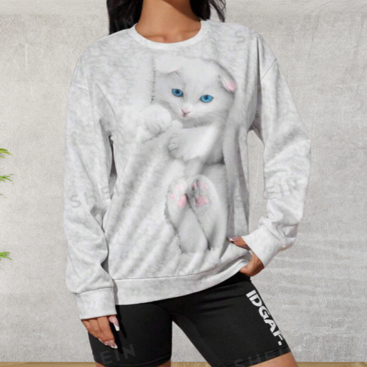 Mira | Women Cozy Animal Print Sweatshirt