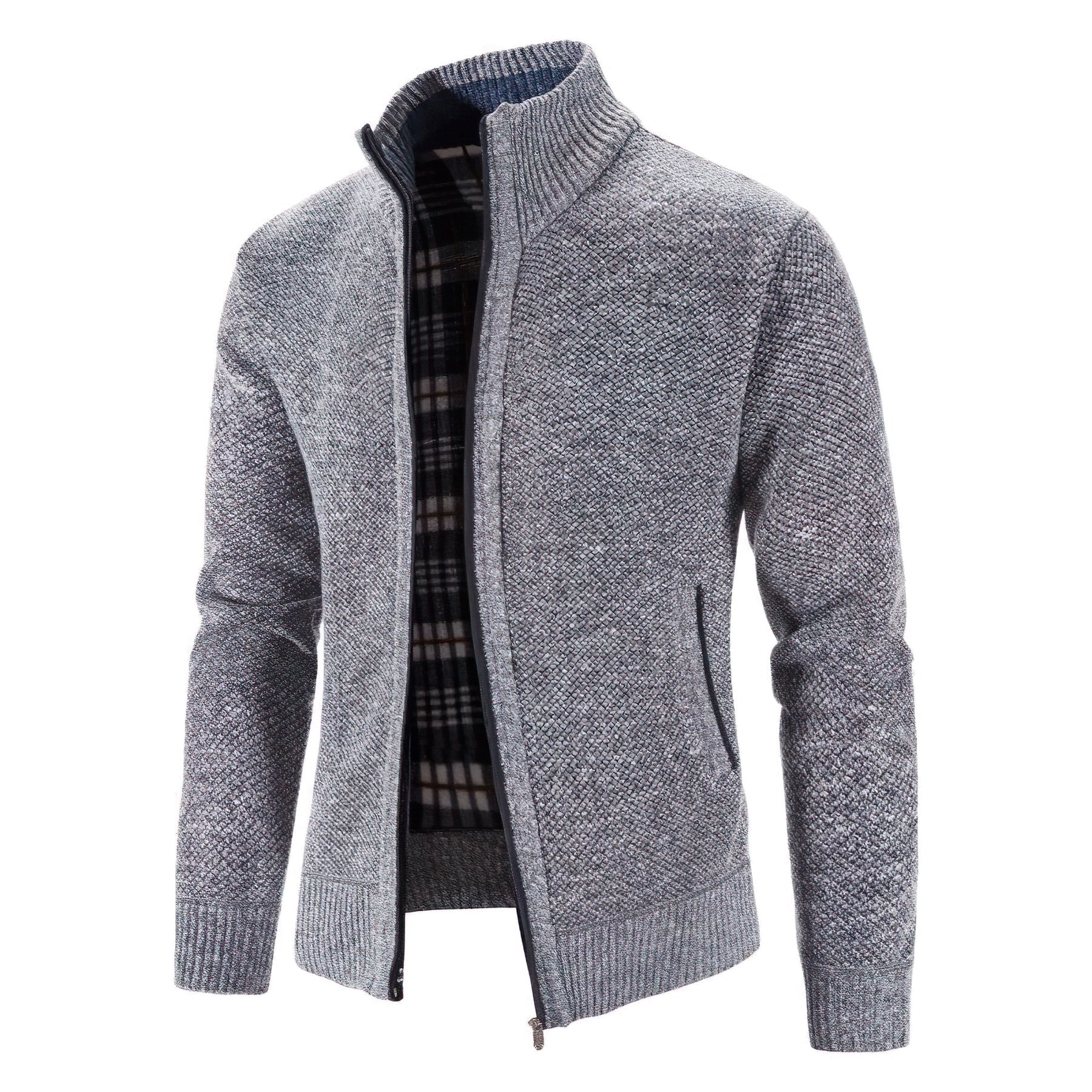 Harvey | Classic Zip-Up Knitted Cardigan for Men