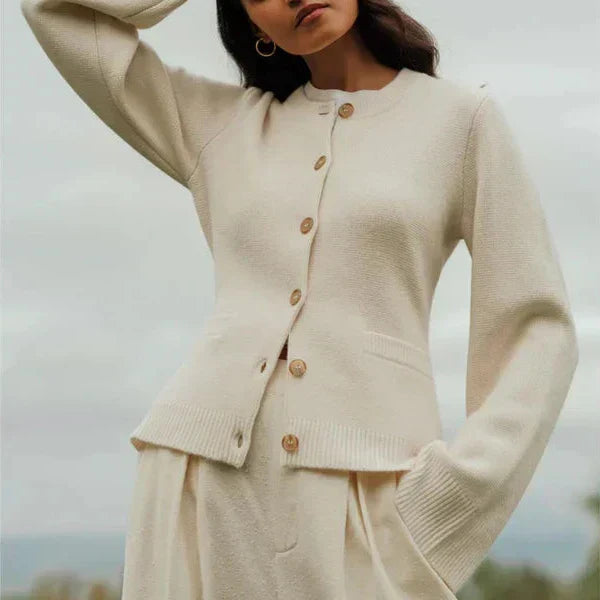 Gaia | Chic Button-Up Cardigan - Motheero