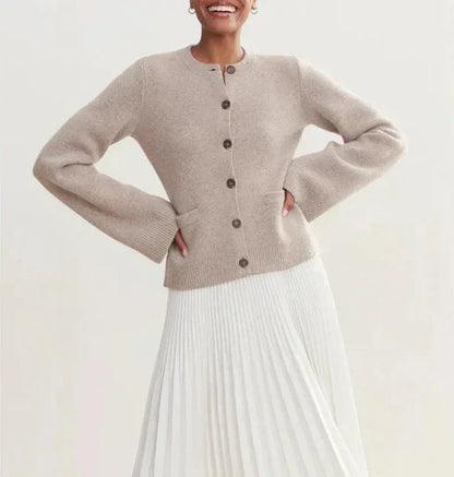 Gaia | Chic Button-Up Cardigan - Motheero