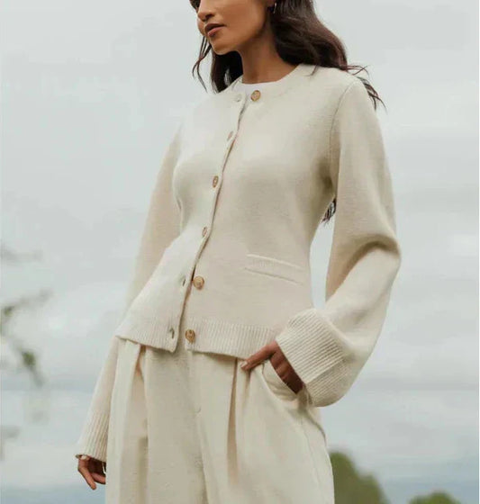 Gaia | Chic Button-Up Cardigan - Motheero