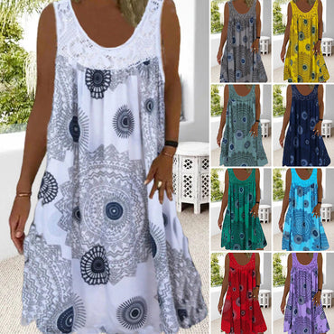Lola | Summer Sleeveless Dress - Motheero