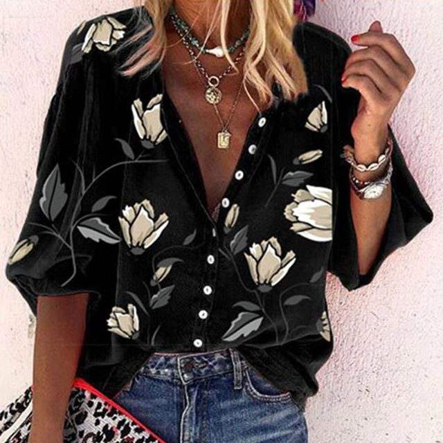 Ivy | Lightweight Floral Print Blouse - Motheero