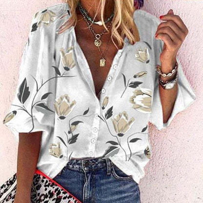 Ivy | Lightweight Floral Print Blouse - Motheero