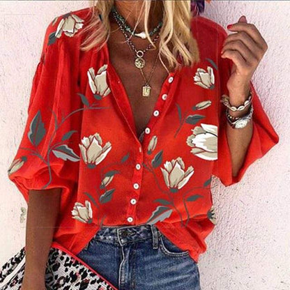 Ivy | Lightweight Floral Print Blouse - Motheero