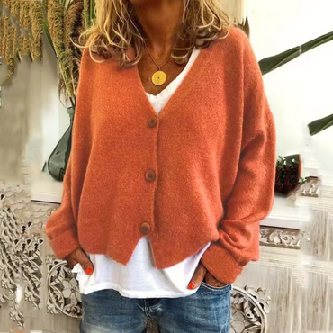 Odessa | Buttoned V-Neck Knit Cardigan