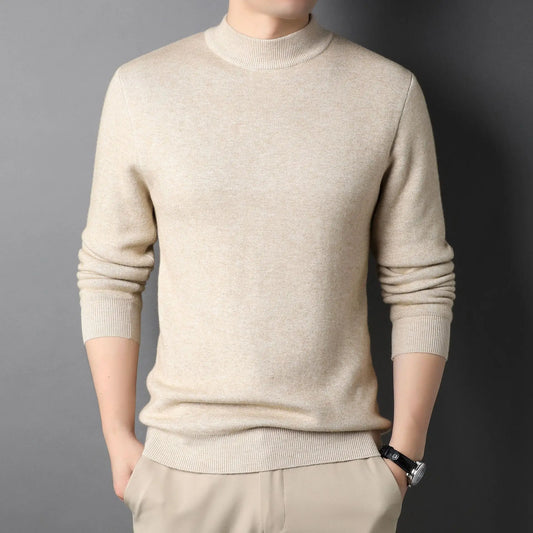 Harlan | Premium Slim-Fit Mock Neck Sweater