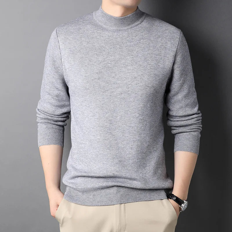 Harlan | Premium Slim-Fit Mock Neck Sweater