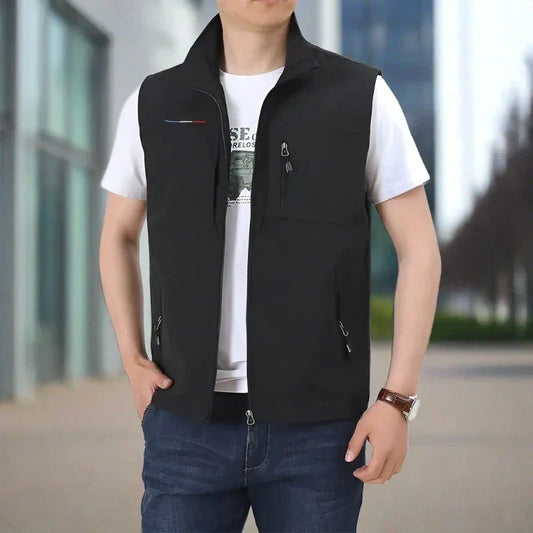 Griffin | High Collar Cargo Vest