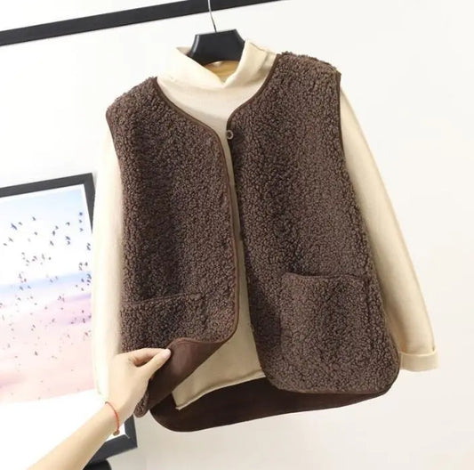 Verena | Women Turtleneck with Wool Vest Sweater
